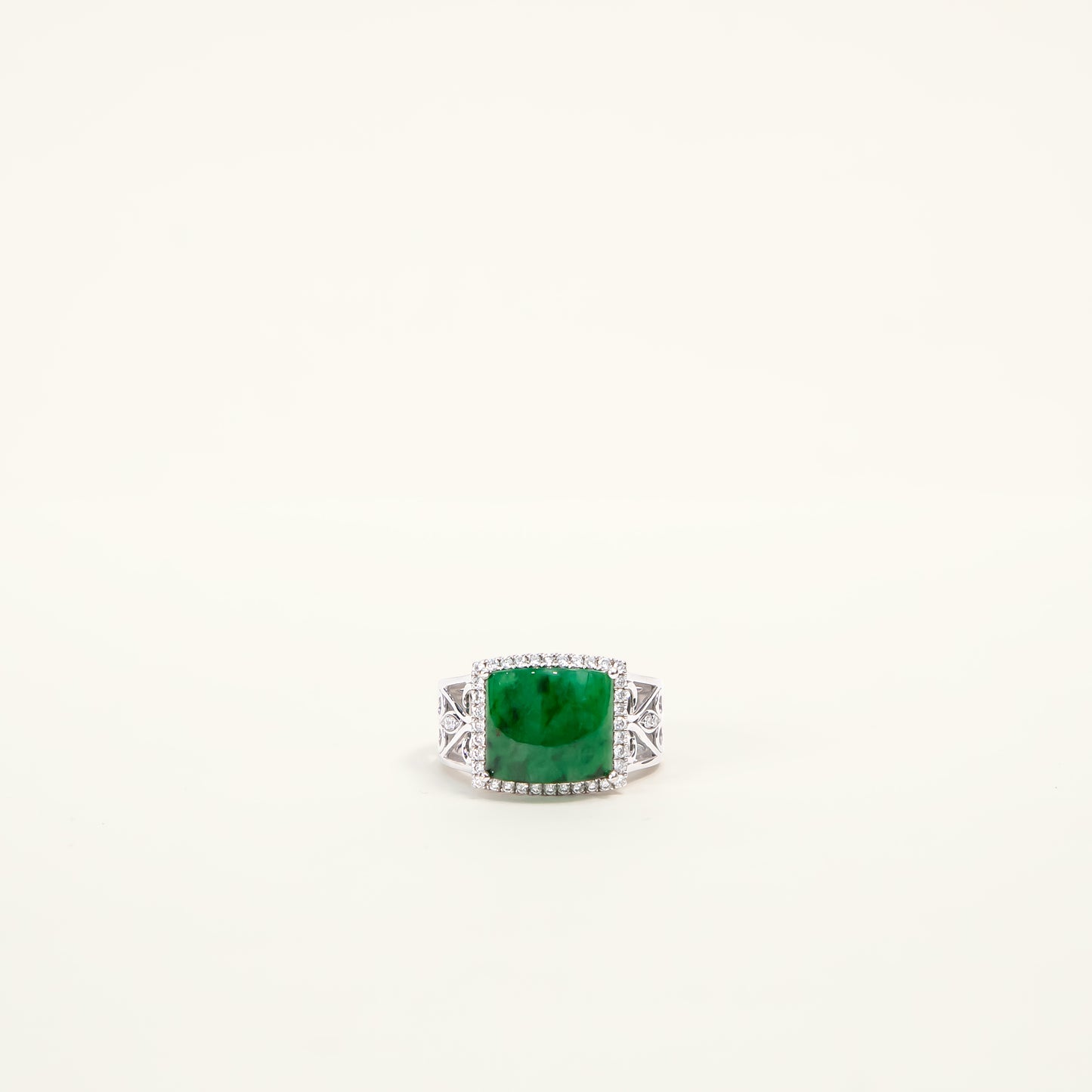 Jadeite Diamond Ring