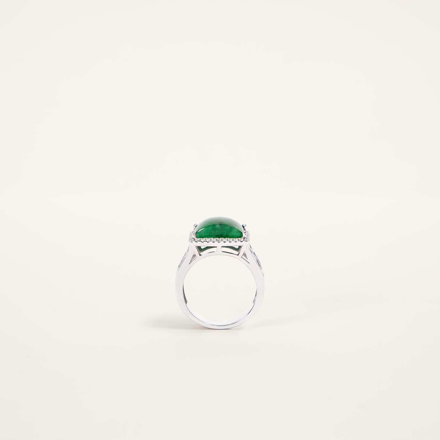 Jadeite Diamond Ring